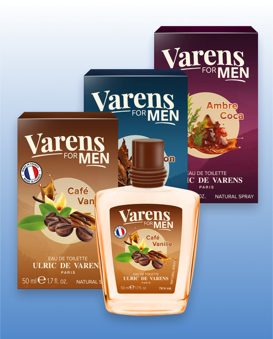 Set Varens For Men Café Vanille, Tabac Coton, Ambre Coca