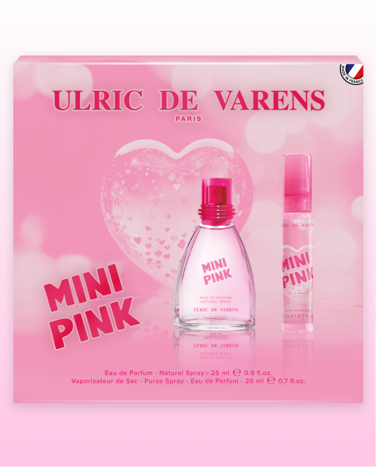 Women's Mini Perfume Set Mini Pink Made in France