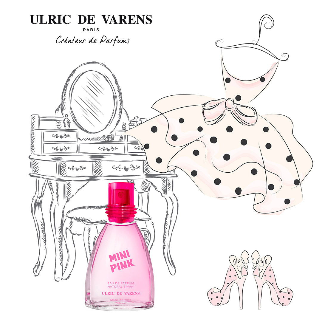 Ulric de Varens Mini Pink Parfum Pour Elle Gourmand Oriental