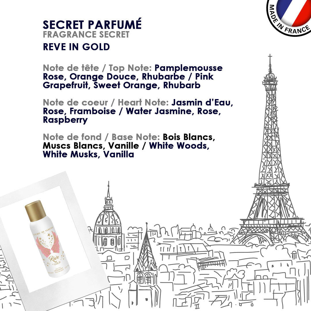 Rêve In Gold Déodorant - Ulric de Varens -  - #tag1# - #tag2# - #tag3# - #tag4#