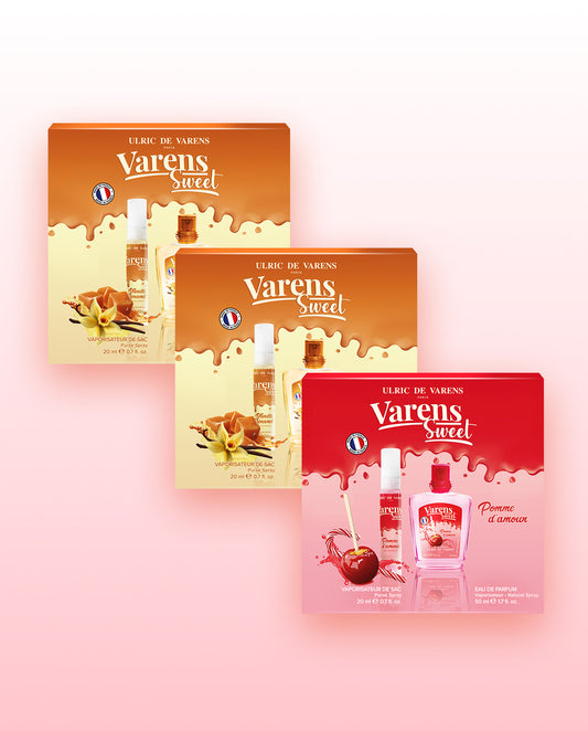 Set of 2  Gift Sets: Varens Sweet Vanille Caramel, Pomme d'Amour