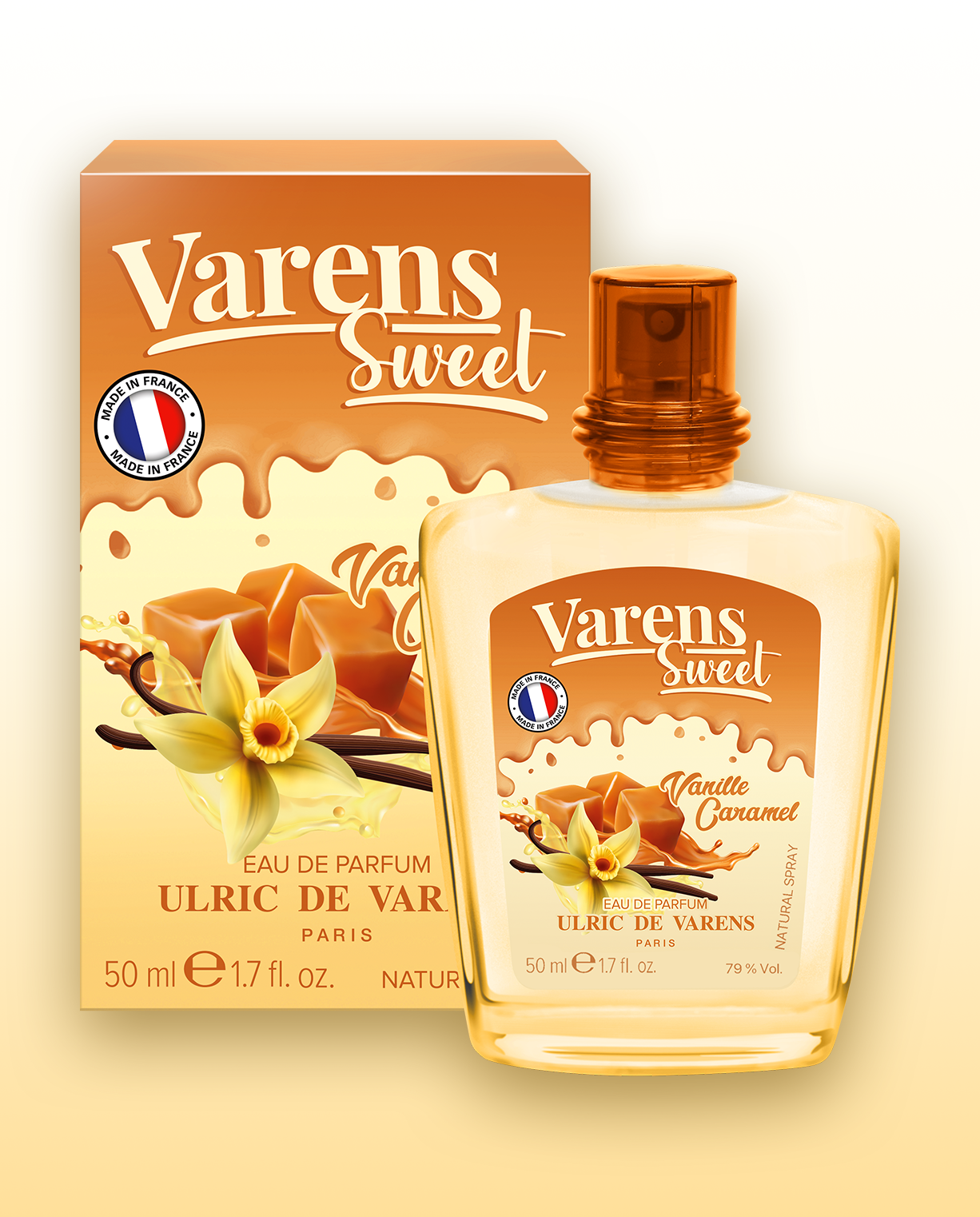 Set Varens Sweet Vanille Caramel, Coco Soleil, Cerise Pistache (3 x 50ML) - Ulric de Varens -  Perfume Femme