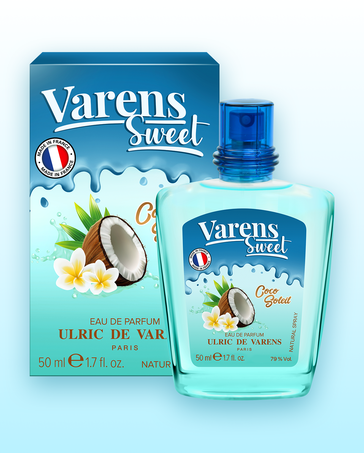 Set Varens Sweet Vanille Caramel, Coco Soleil, Cerise Pistache (3 x 50ML) - Ulric de Varens -  Perfume Femme
