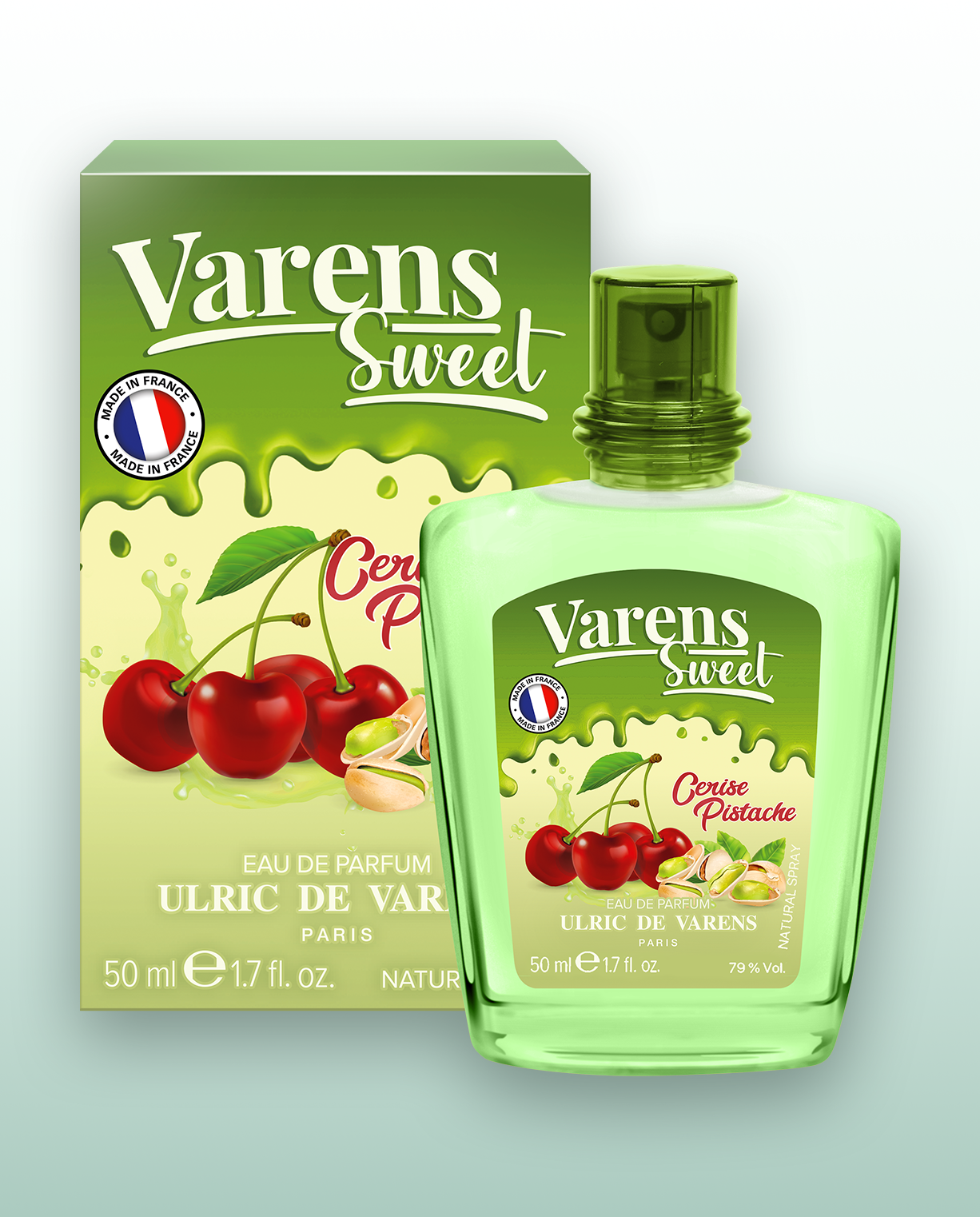 Set Varens Sweet Vanille Caramel, Coco Soleil, Cerise Pistache (3 x 50ML) - Ulric de Varens -  Perfume Femme