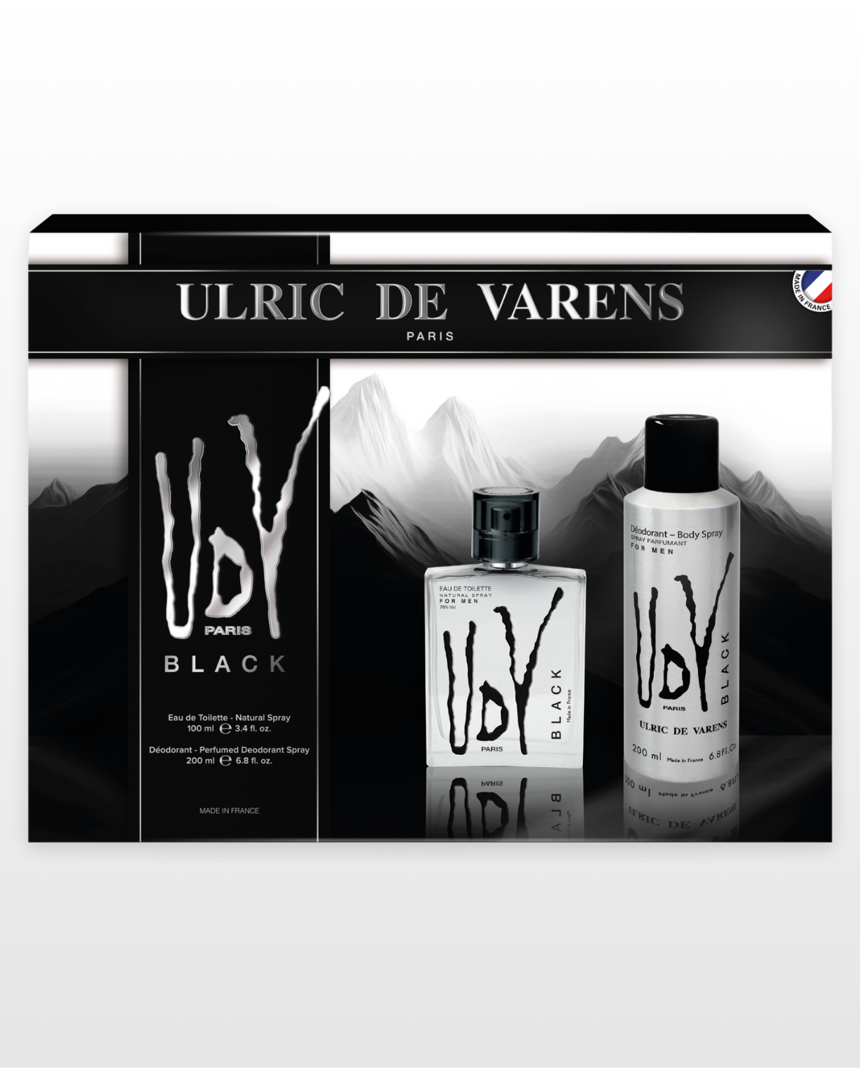 Set of 2 Gift Sets: UDV For Men, Black
