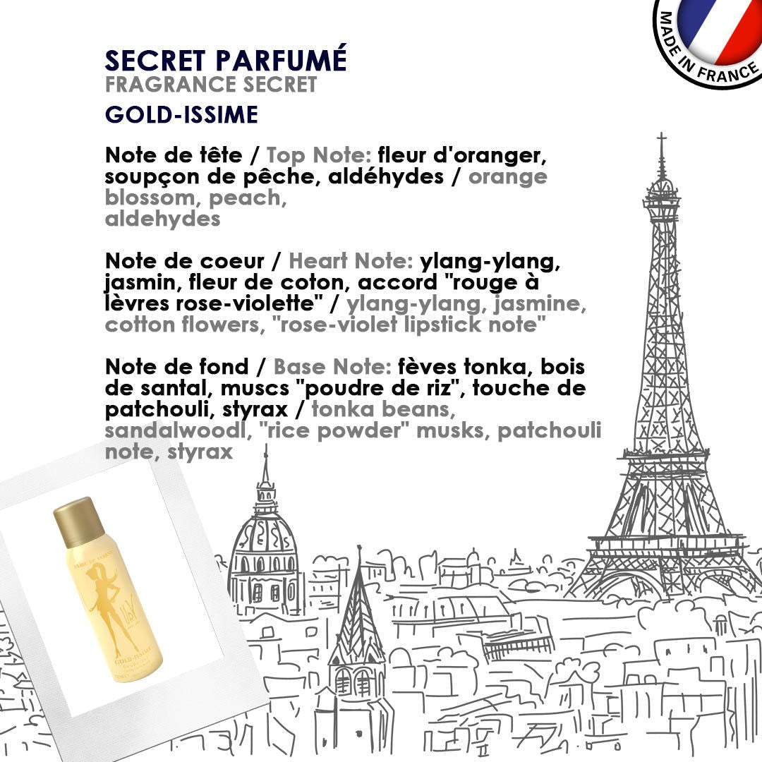 Ulric de Varens Gold-Issime Déodorant Déodorant Pour Elle Aldéhydé Floral UDV Pour Elle
