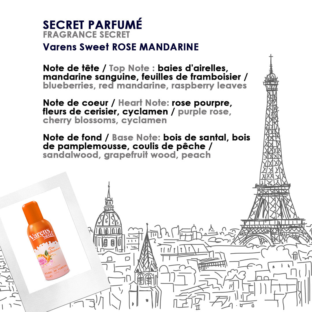 Varens Sweet Rose Mandarine Body Fragrance