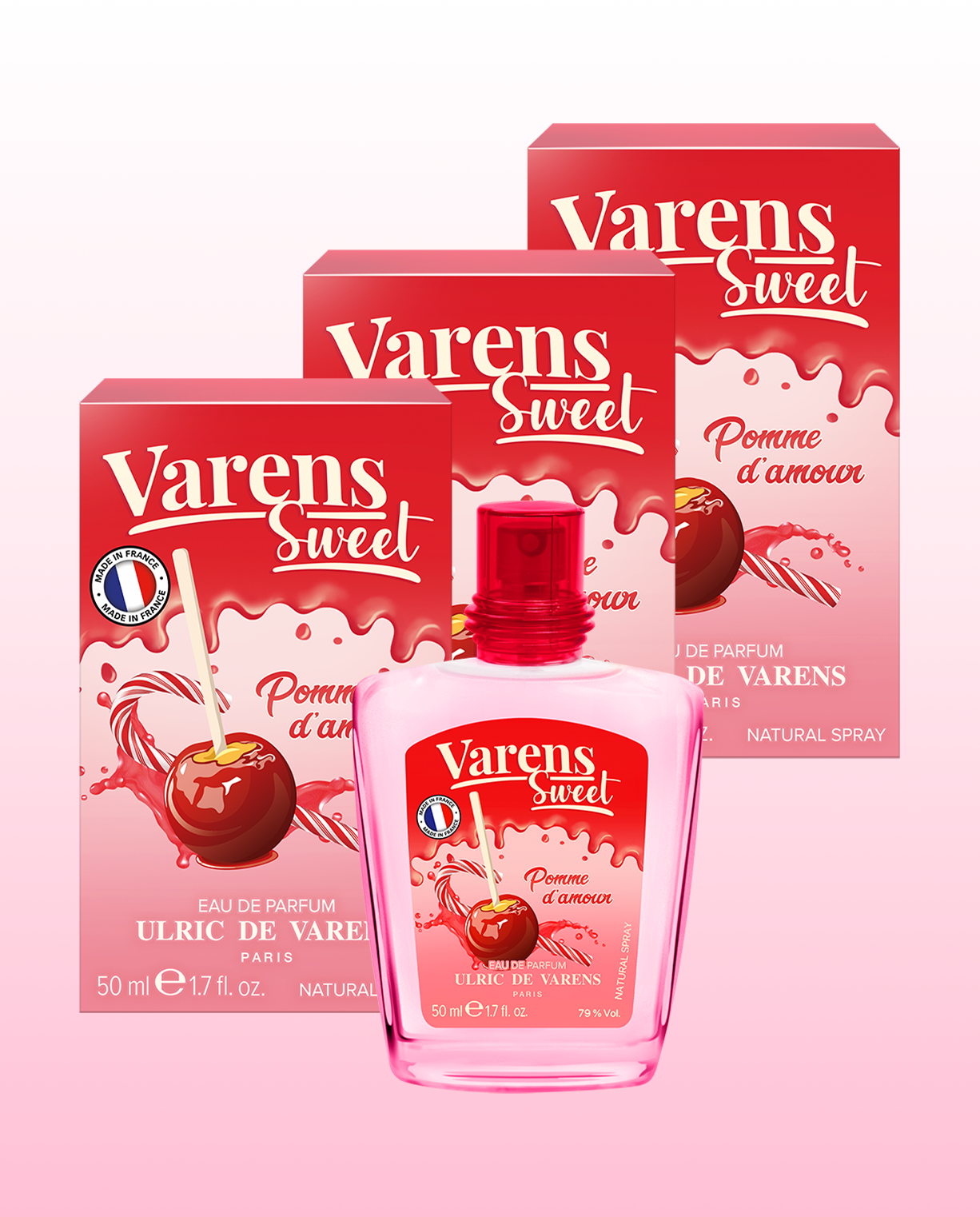 Set Varens Sweet Pomme d'Amour  (3 x 50 ML)