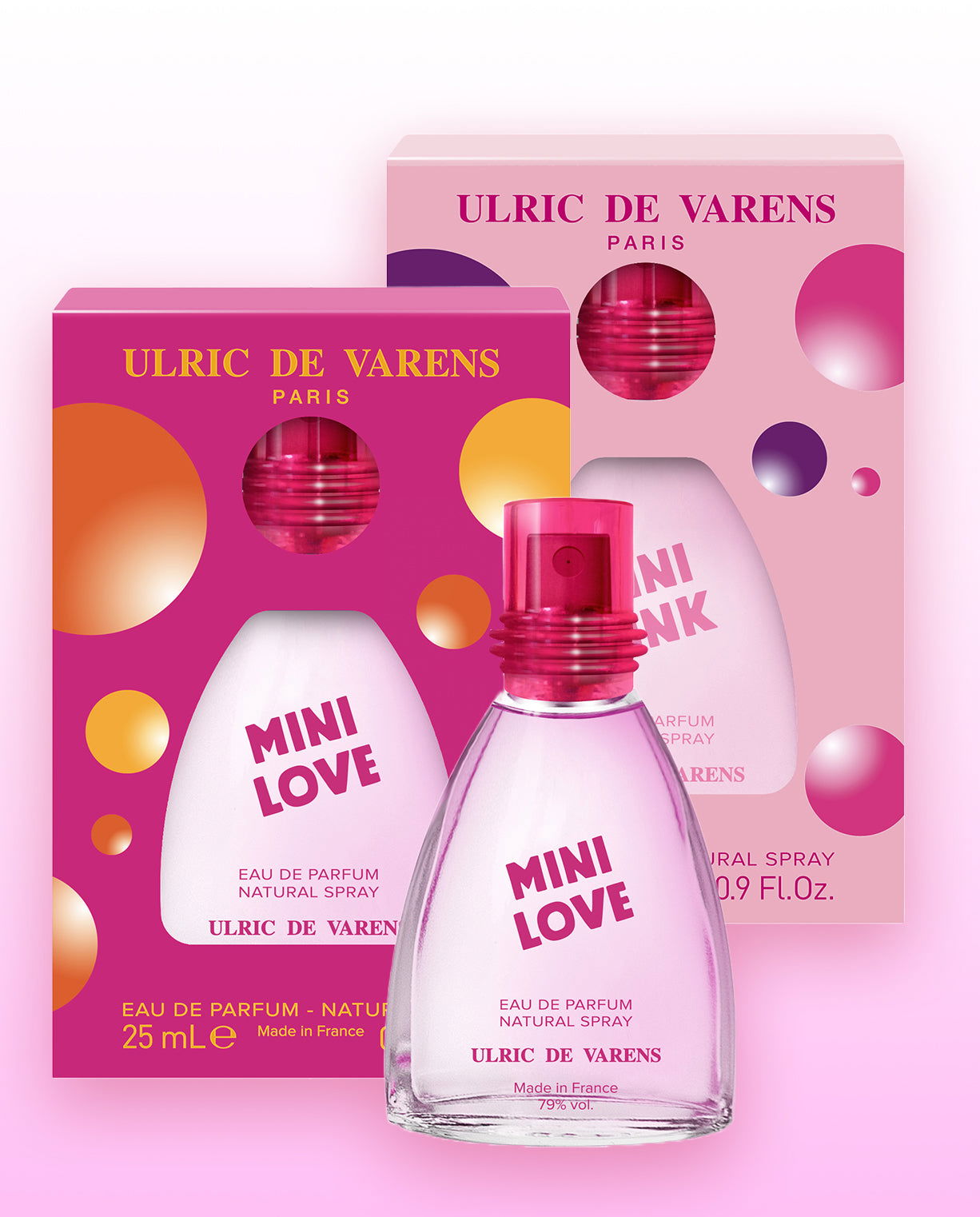 Set Mini Sexy, Pink  (2 x 25ML) - Ulric de Varens -  - #tag1# - #tag2# - #tag3# - #tag4#