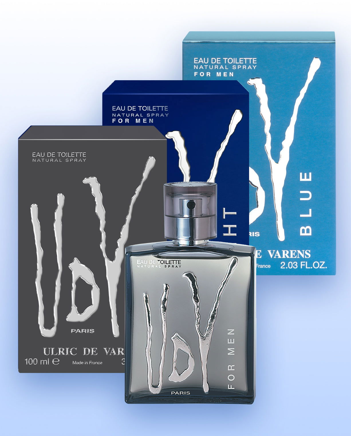 Set UDV For Men, Night, Blue (3 x 100ML) - Ulric de Varens -  - #tag1# - #tag2# - #tag3# - #tag4#