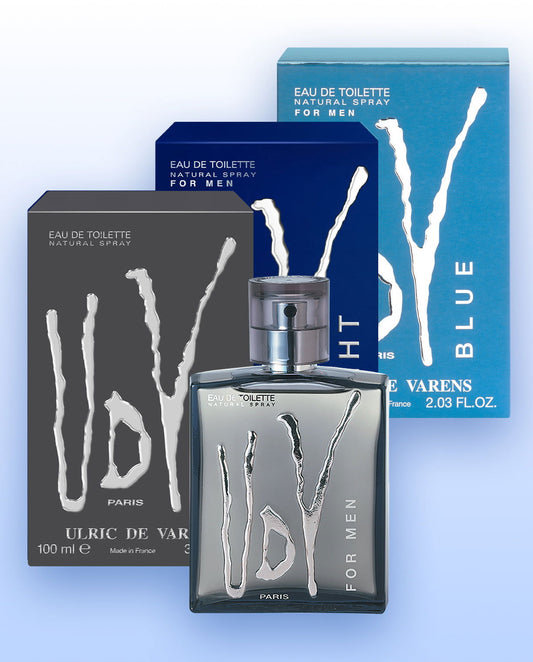 Set UDV For Men, Night, Blue (3 x 100ML) - Ulric de Varens -  - #tag1# - #tag2# - #tag3# - #tag4#