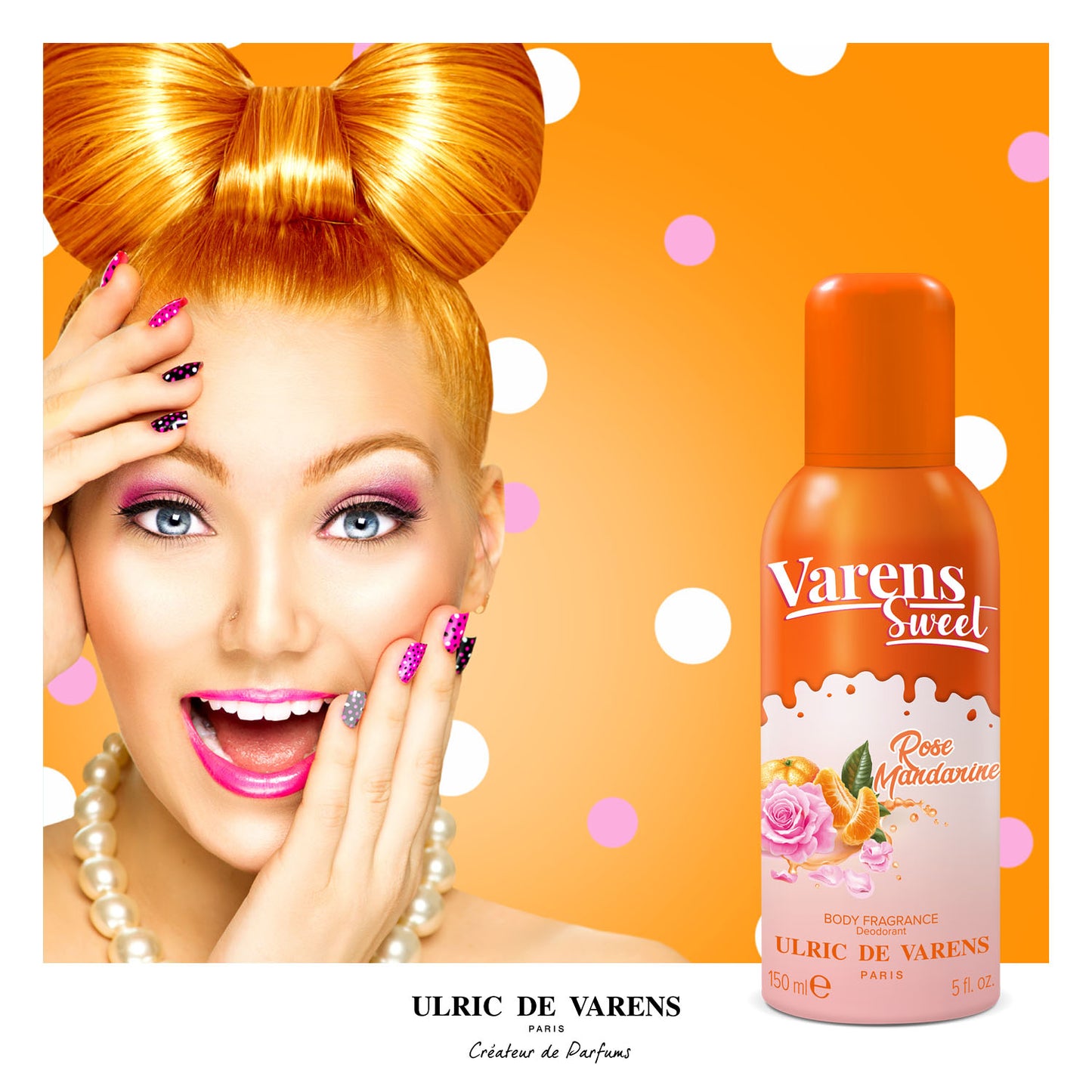 Varens Sweet Rose Mandarine Body Fragrance