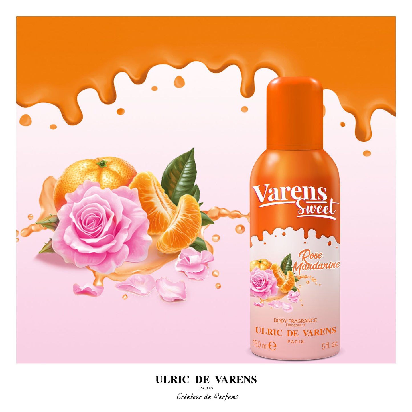 Varens Sweet Rose Mandarine Body Fragrance