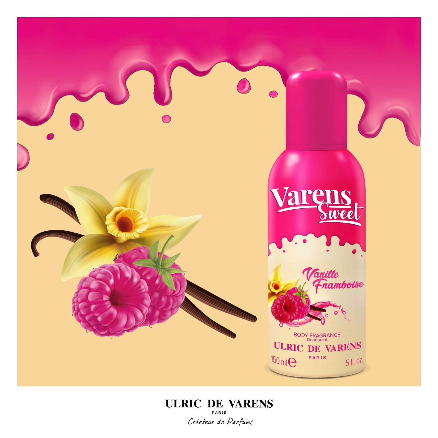 Varens Sweet Vanille Framboise Body Fragrance