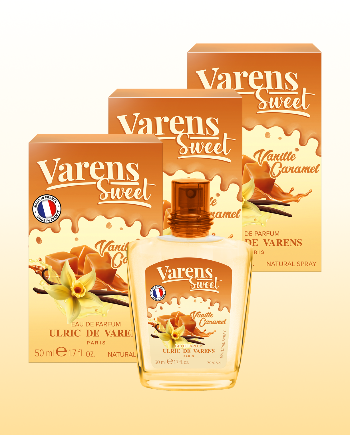 Set Varens Sweet Vanille Caramel  (3 x 50 ML)